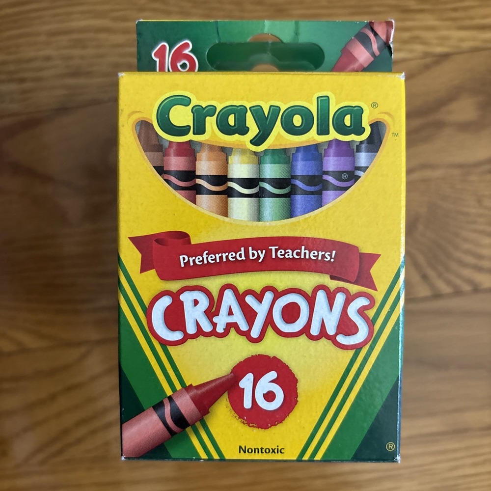 NEW 2010 Crayola Classic Color Crayons, Peggable Retail Pack 16 Colors - 7 Packs